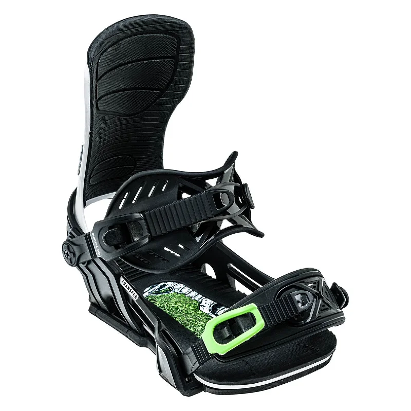 Bent Metal Transfer Snowboard Bindings - Black/White 2023