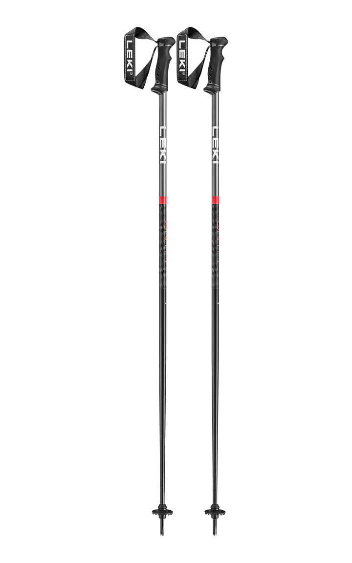 Leki QNTM Ski Poles Black/Red 2024