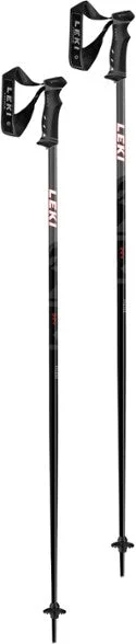 Leki QNTM Ski Poles-Black/Red