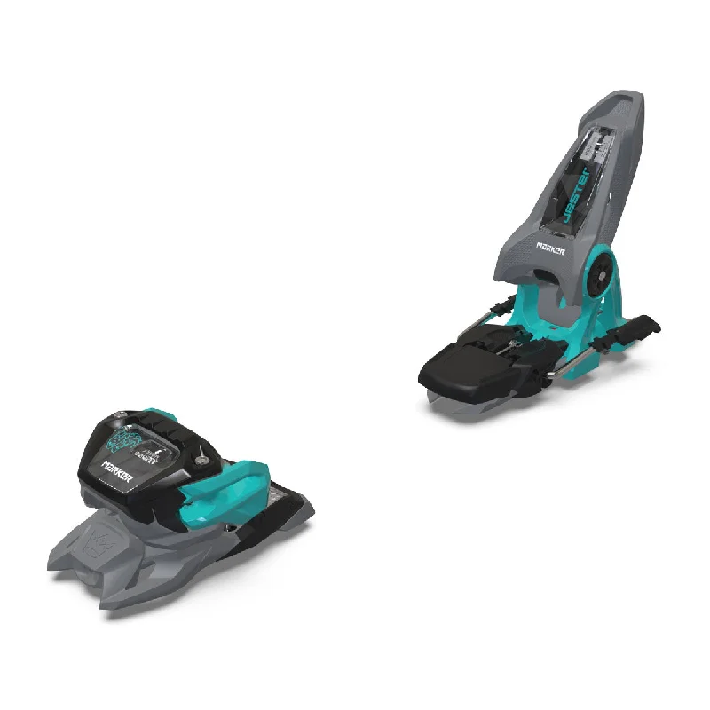 Marker Jester 16 ID Ski Bindings - Gray/Turquoise 2025