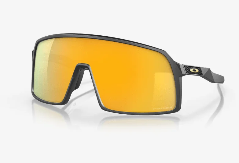 Oakley Sutro Sunglasses Matte Carbon with Prizm 24K Lenses