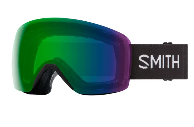 Smith Skyline Goggles Black ChromaPop Everyday Green Mirror Lens