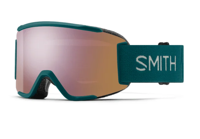 Smith Squad S Goggles Malachite with ChromaPop™ Everyday Rose Gold Mirror Lens